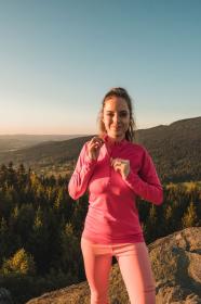 Husky Tromi Zip L pink Termoprádlo Active Winter Triko