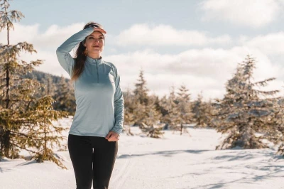 Husky Tromi Zip L pink Termoprádlo Active Winter Triko