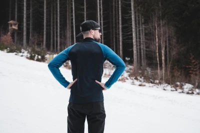 Husky Tromi zip M black termoprádlo Active Winter Triko