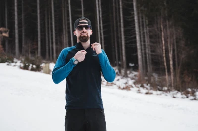 Husky Tromi zip M dark blue termoprádlo Active Winter Triko