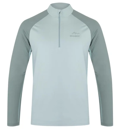 Husky Active Winter Tromi zip M faded pánské tričko green