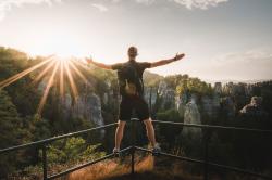 Husky Clever 30l modrý turistický batoh