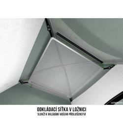 Husky Bizon 4 Plus zelený turistický stan pro 4 osoby