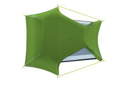 Husky Ultralight Sawaj Triton 2 zelený turistický stan + sleva 600,- na příslušenství