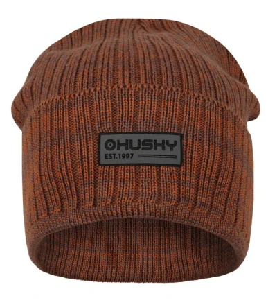 Husky Mermel brown unisex merino čepice