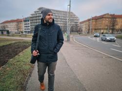 Husky Mermel mint unisex merino čiapka