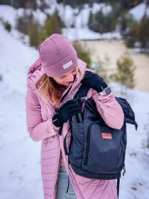 Husky Merglov black unisex merino rukavice