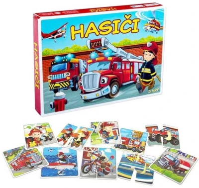 Hydrodata Hra Hasiči 3 logické hry 3v1 puzzle (společenská hra) Hydrodata Hra Hasiči 3 logické hry 3v1 puzzle (společenská hra)