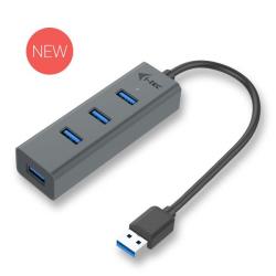 i-Tec USB 3.0 Metal pasivní 4 portový HUB bez napájecího adaptéru i-Tec USB 3.0 Metal pasivní 4 portový HUB bez napájecího adaptéru