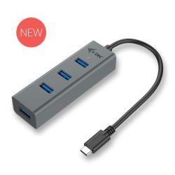 i-Tec USB-C 3.1 Metal 4-portový HUB, 4x USB 3.0 i-Tec USB-C 3.1 Metal 4-portový HUB, 4x USB 3.0