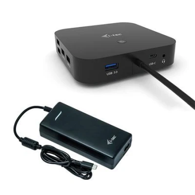 i-Tec USB-C Dual Display Docking Station with Power Delivery 100 W + i-tec Universal Charger 112 W