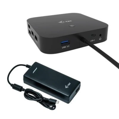 i-Tec USB-C HDMI DP Docking Station with Power Delivery 100 W + i-tec Universal Charger 112W