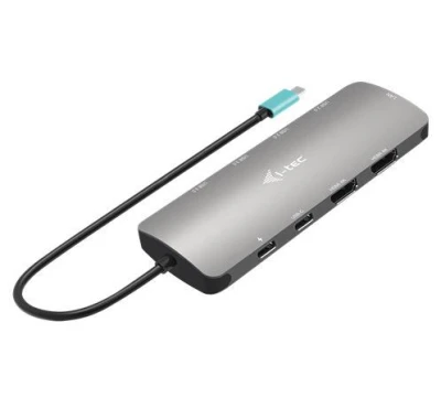 i-Tec USB-C Metal Nano 2x HDMI Docking Station, PD 100W i-Tec USB-C Metal Nano 2x HDMI Docking Station, PD 100W