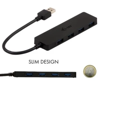 i-Tec USB3.0 HUB 4port, pasivní, SLIM i-Tec USB3.0 HUB 4port, pasivní, SLIM