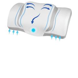 Idea Polštář z paměťové pěny pro dospělé bílo-světlešedý