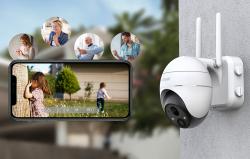 IeGeek ZS-GX1S white bezdrátová 3MP WiFi venkovní kamera 5200mAh
