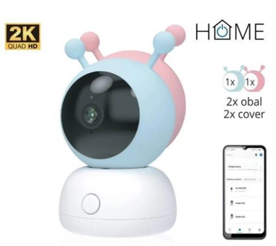 iGET HOME Camera CS2 Baby - bezdrátová kamerová 2K chůvička, 2 obaly v balení, detekce pláče iGET HOME Camera CS2 Baby - bezdrátová kamerová 2K chůvička, 2 obaly v balení, detekce pláče