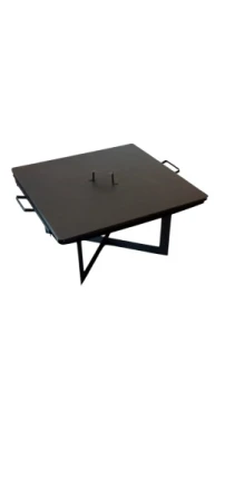 IGNIRA Čtvercové ohniště s roštem a víkem - 70 cm