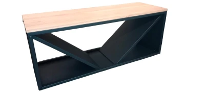 IGNIRA Stojan na dřevo s lavicí 104 cm