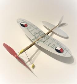 Populární KOMÁR na gumu SPITFIRE