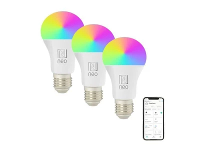 IMMAX NEO Smart LED žárovka E27 11W RGB+CCT 07743C ZigBee Tuya sada 3ks IMMAX NEO Smart LED žárovka E27 11W RGB+CCT 07743C ZigBee Tuya sada 3ks