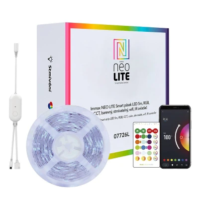 IMMAX Smart LED pásek 12V IP65 48W RGB NEO Lite 07775L 10m WiFi Tuya