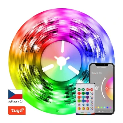 IMMAX Smart LED pásek 12V IP65 48W RGB NEO Lite 07775L 10m WiFi Tuya