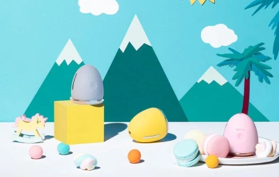 Inface Iontové tvárové zariadenie egg CF-03D (šedé) (VÝPREDAJ)