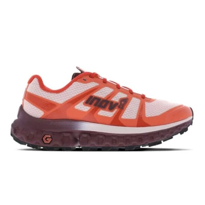 Inov-8 TRAILFLY ULTRA G 300 MAX W (S) red/coral/black - červená běžecká obuv Inov-8 TRAILFLY ULTRA G 300 MAX W (S) red/coral/black - červená běžecká obuv