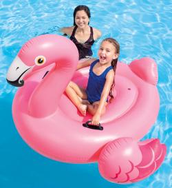 Intex 57558 Nafukovací plameňák s úchyty 147 x 140 x 94 cm
