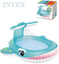 Intex Baby bazének se sprchou velryba nafukovací brouzdaliště 57440 Intex Baby bazének se sprchou velryba nafukovací brouzdaliště 57440