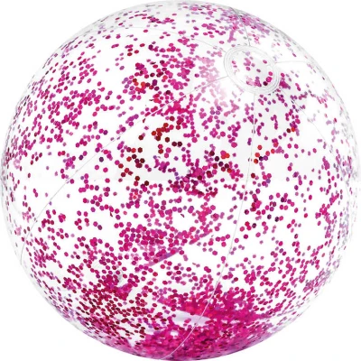 Intex Balón Glitter nafukovací flitrový 71cm míč s třpytkami do vody 2 barvy 58070