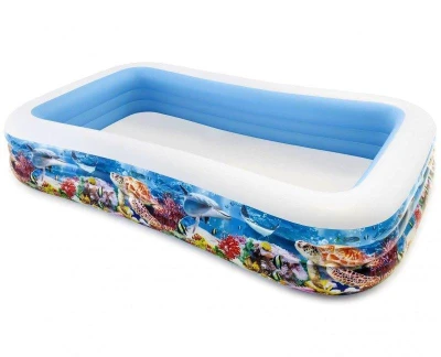 Intex 58485 Bazén FAMILY nafukovací OBDELNÍK POTISK 305x183x56 cm