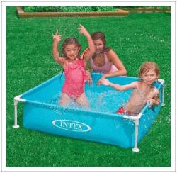 Intex bazén Frame mini 57173 skládací 122x122x30 cm