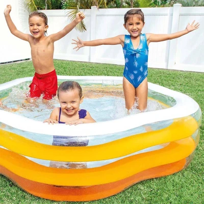 Intex Bazén nafukovací pětiúhelník 185x180cm oranžový 56495 (VÝPRODEJ)