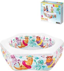 Intex Bazén nafukovací Vydry 191x178x61cm transparentní 56493 Intex Bazén nafukovací Vydry 191x178x61cm transparentní 56493