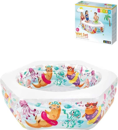 Intex Bazén nafukovací Vydry 191x178x61cm transparentní 56493