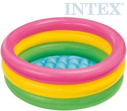 Intex Bazének dětský nafukovací tříbarevný 61x22cm kulatý 57107