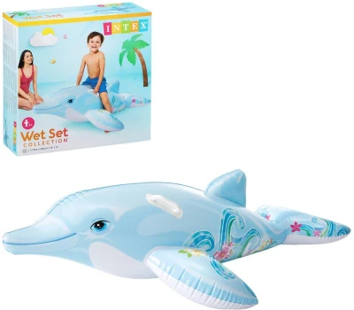 Intex Delfín nafukovací dětské plavidlo 175x66cm s úchyty do vody 58535 Intex Delfín nafukovací dětské plavidlo 175x66cm s úchyty do vody 58535