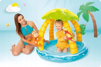 Intex Dětský bazének 58417 TROPICAL ISLAND 102x86 cm (VÝPRODEJ)