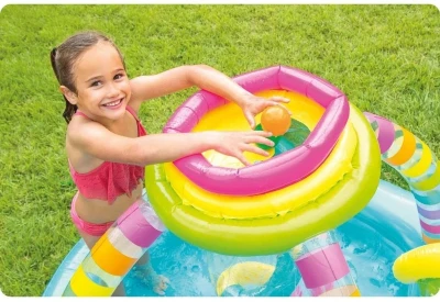 Intex Hrací centrum 56137 RAINBOW FUNNEL 295x191x109 cm