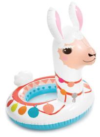 Intex Kruh dětský nafukovací 66x56cm s hlavičkou zvířátka 3 druhy 58221