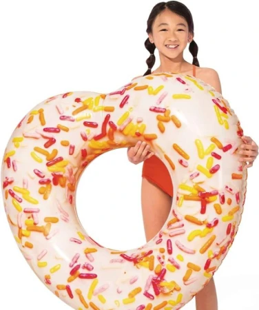 Intex Kruh nafukovací donut srdce 104cm plavací kolo do vody 56253