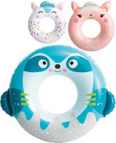 Intex Kruh nafukovací zvířátko 90cm plavací kolo do vody 3 druhy 59266 Intex Kruh nafukovací zvířátko 90cm plavací kolo do vody 3 druhy 59266