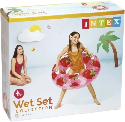 Intex Kruh plavací Ovoce 107cm nafukovací kolo do vody 3 druhy 56261