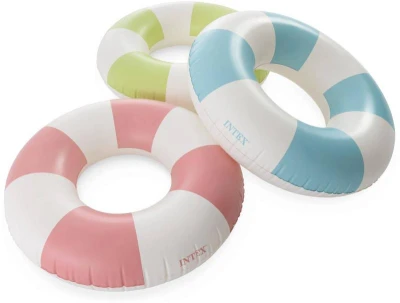 Intex Kruh plavací pruhovaný nafukovací dětské kolo do vody 3 barvy 59271 Intex Kruh plavací pruhovaný nafukovací dětské kolo do vody 3 barvy 59271