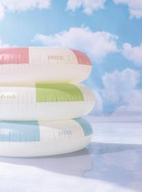 Intex Kruh plavací pruhovaný nafukovací dětské kolo do vody 3 barvy 59271