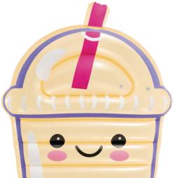 Intex Lehátko Bubble Tea nafukovací matrace průhledná do vody 58738