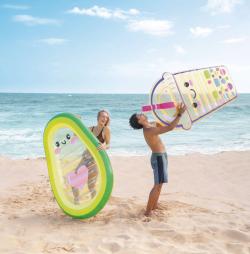 Intex Lehátko Bubble Tea nafukovací matrace průhledná do vody 58738