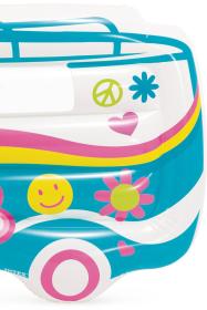 Intex Lehátko Hippie dodávka nafukovací matrace průhledná do vody 58728